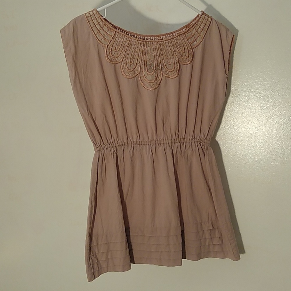 Sleeveless top from Anthropologie